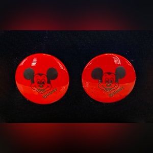 Vintage Mickey Mouse Enamel Earring studs